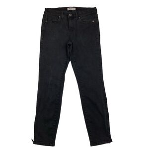 Madewell Skinny Zip Cuff Jeans Black